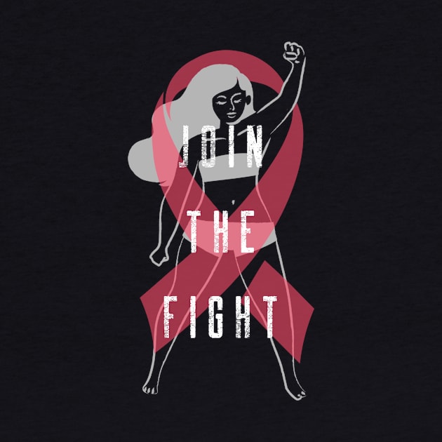 Join The Fight - Breast Cancer by Meme My Shirt Shop